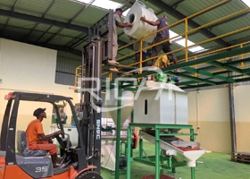 1-2T/H Poultry Feed Pellet Line In Cape Verde